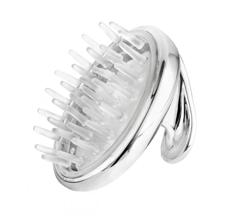 Szczotka do masażu i mycia głowy Silver