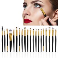  Zestaw 20 pędzelków do makijażu Black