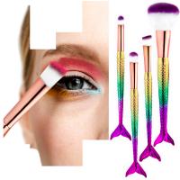 Zestaw 4 pędzelków do makijażu oczu Mermaid Multicolor