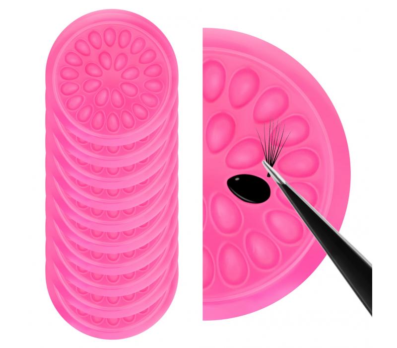 EYENESS Jednorazowa paletka na klej do rzęs Pink 20szt.