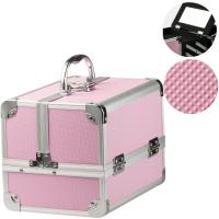  Kuferek kosmetyczny z lusterkiem różowy