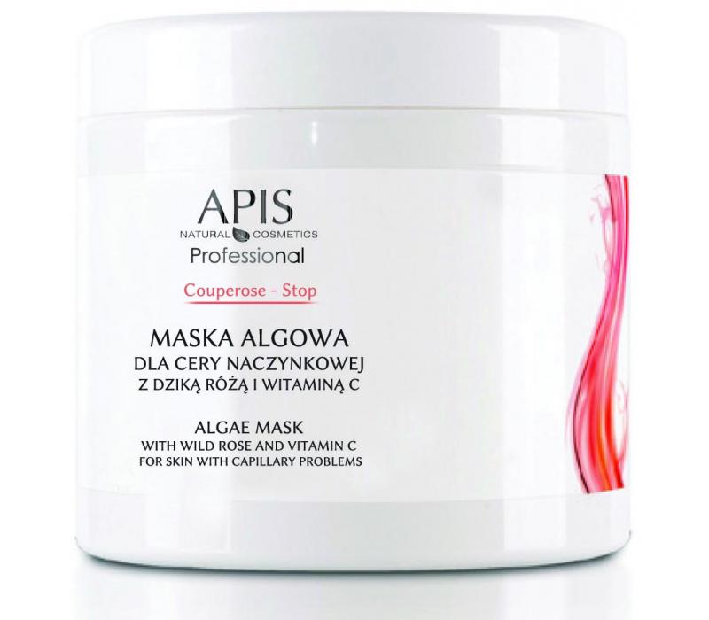 Apis Couperose- stop Maska algowa dla cery naczynkowej z dziką różą i witaminą C 200g