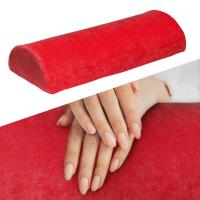 Poduszka Półwalec Frotte Czerwona