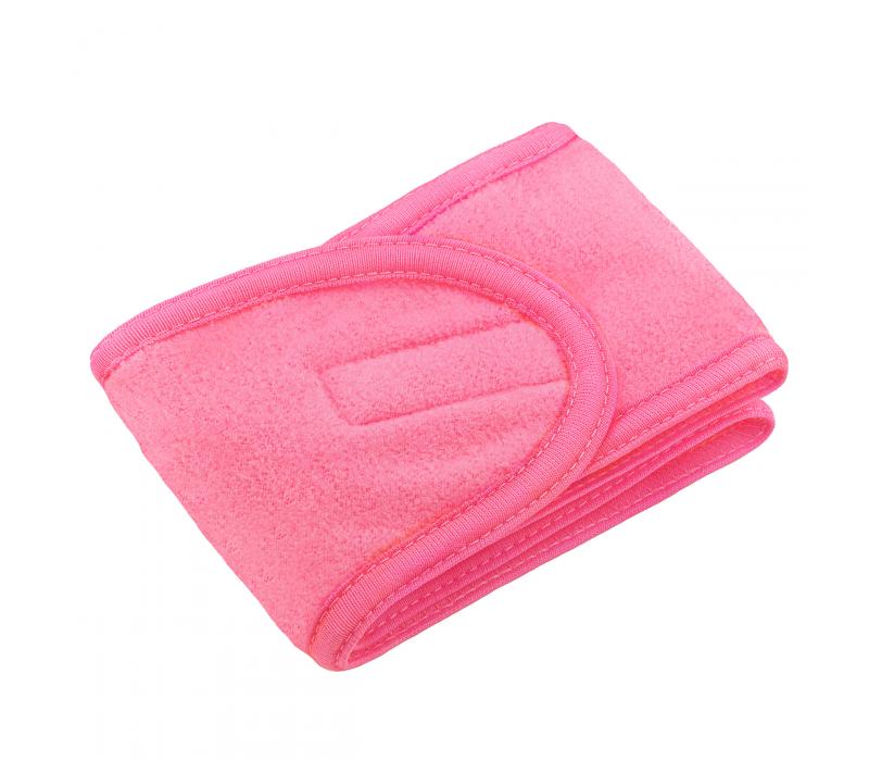 Opaska kosmetyczna na rzep Ciemny Róż