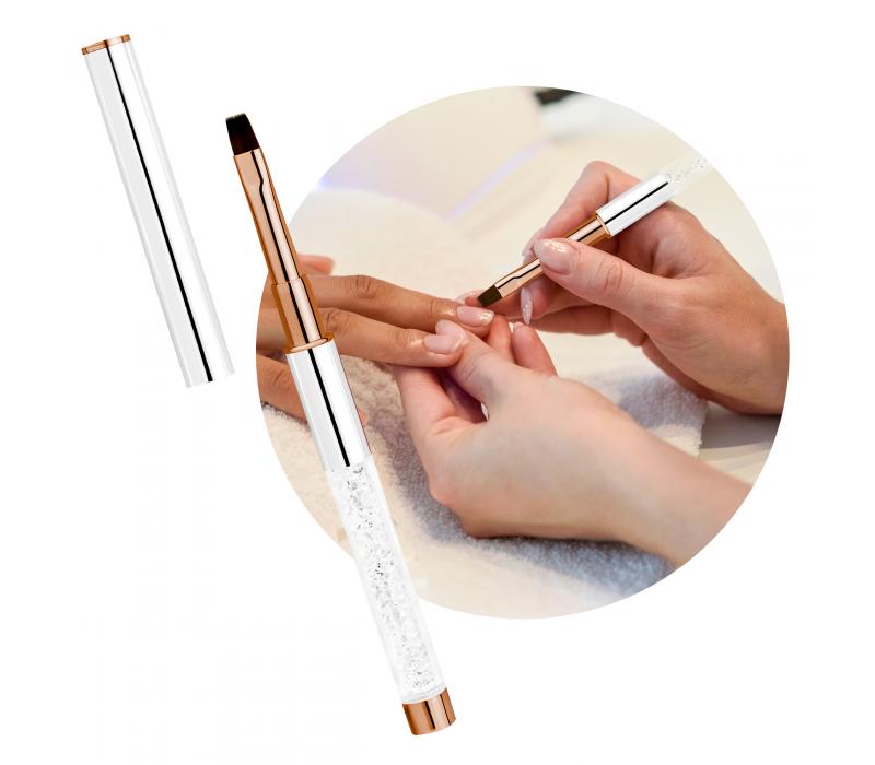 Profico Pędzelek do żelu White&Gold- prosty