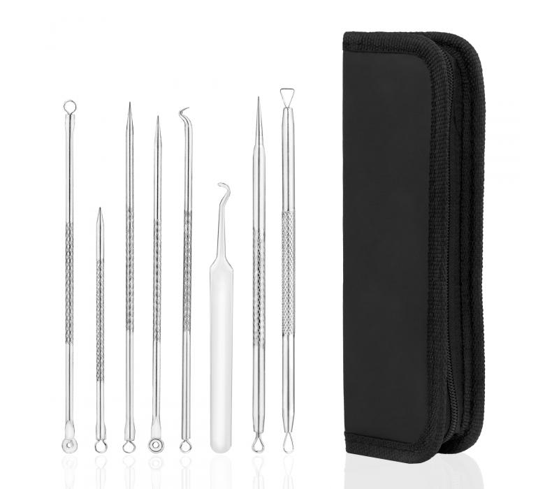 Zestaw narzędzi do usuwania zaskórników w etui