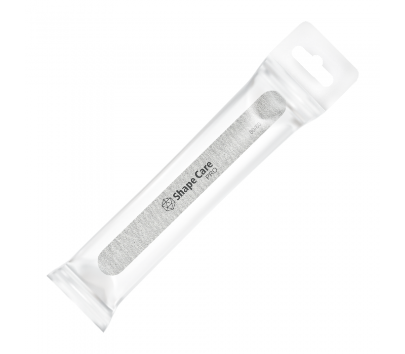Shape Care PRO Pilnik 80/80 prosty szary- Bezpieczny Pakiet