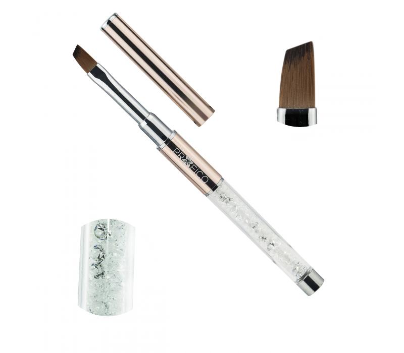 Pędzelek Profico Crystal P12 #8 - skośny GOLD