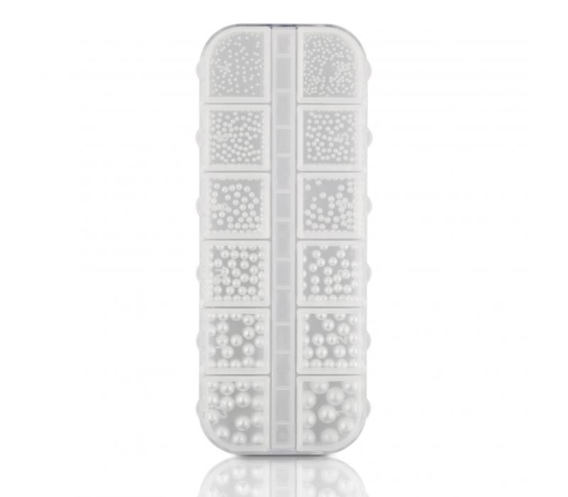 Profico Perełki do zdobień White Silver w pudełeczku