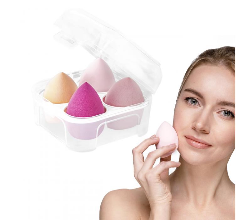 Zestaw 4 gąbeczek Beauty Box Pink