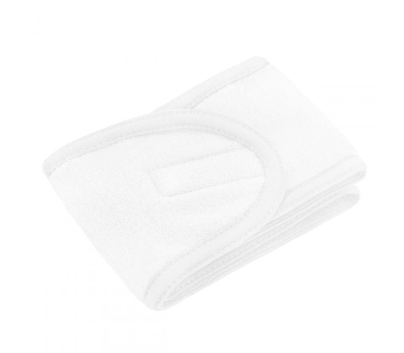 Opaska kosmetyczna na rzep Biała