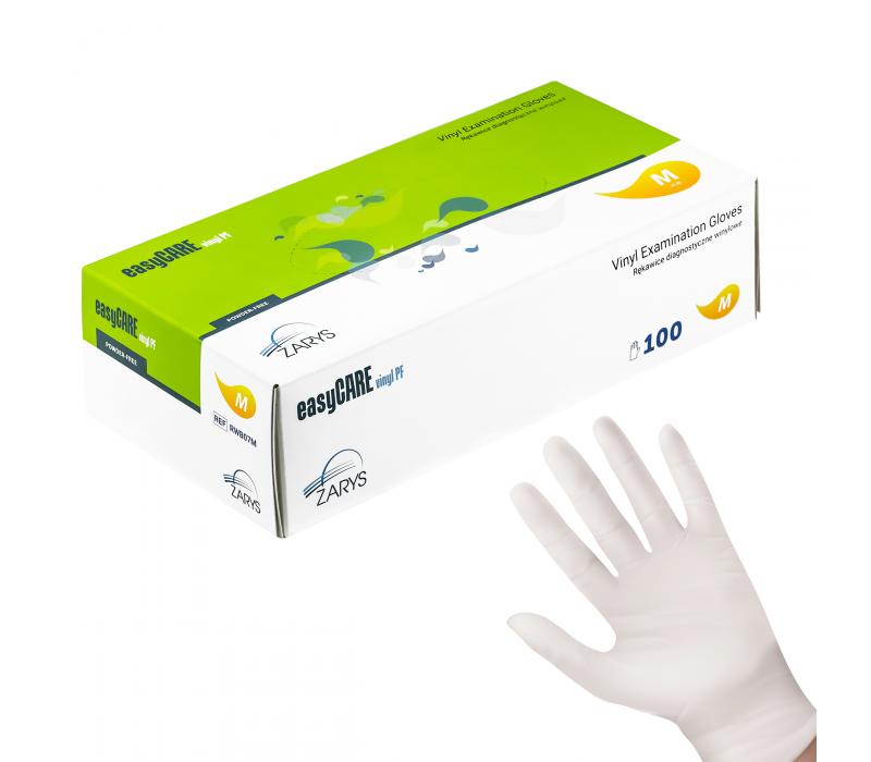 Rękawice EasyCare VINYL PF 100szt - M