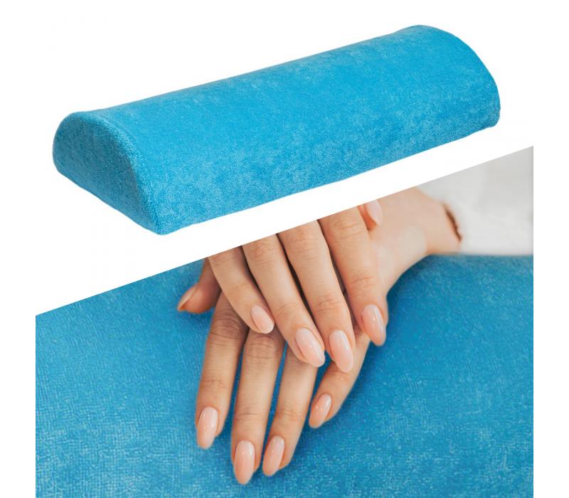 Poduszka Półwalec Frotte Niebieska