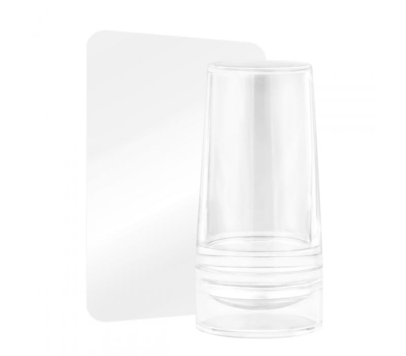  STEMPELEK + ZDRAPKA - cały przezroczysty