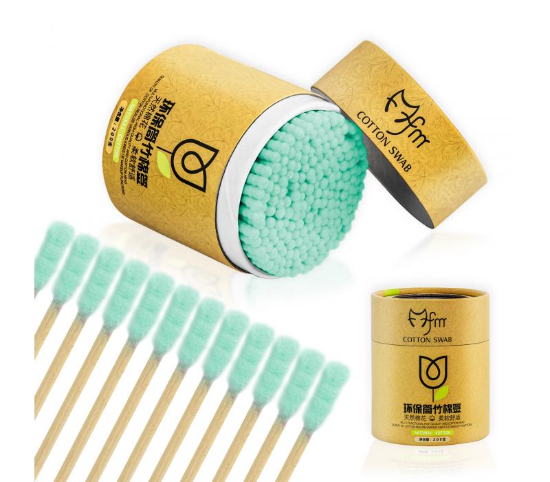 Eyeness Jednorazowe patyczki kosmetyczne Green 100 sztuk