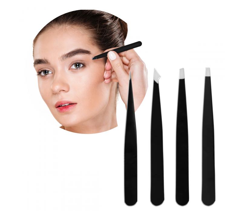 Eyeness Zestaw pęset Black Box 4 sztuk