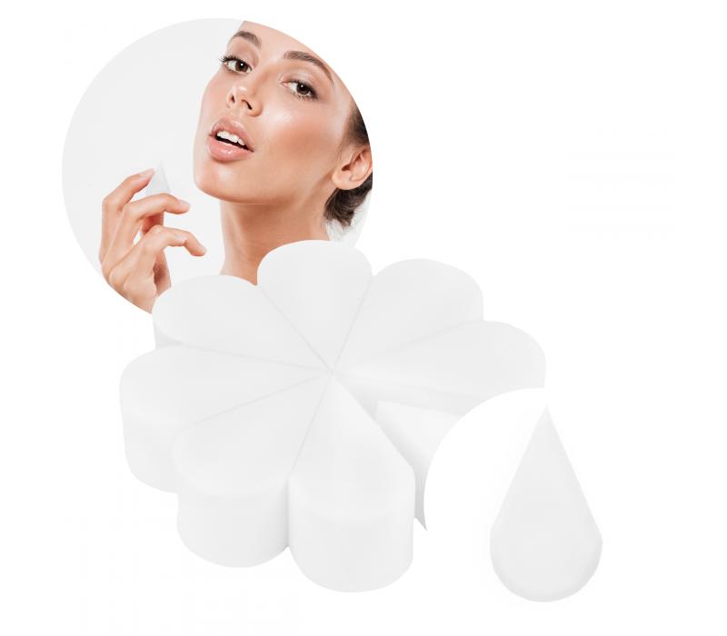 Zestaw 8 gąbeczek do ombre