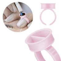 Eyeness Pierścionek na klej Pink 20 szt.