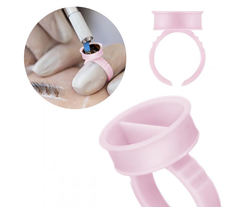 Eyeness Pierścionek na klej Pink 20 szt.