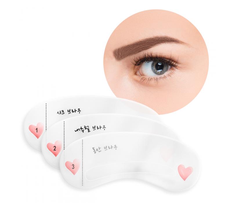 Eyeness Szablony do brwi 3 kształty