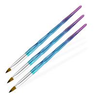 Zestaw 3 pędzelków do akrylu Diamond