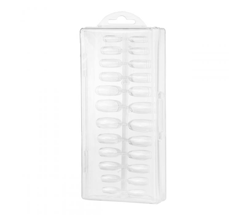 Profico Tipsy do przedłużania paznokci Owal Clear 120 szt.