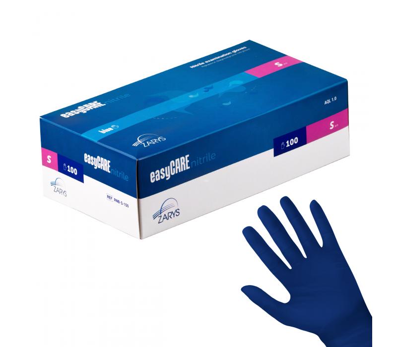 Rękawice EasyCare nitrile BLUE 100 szt. - S
