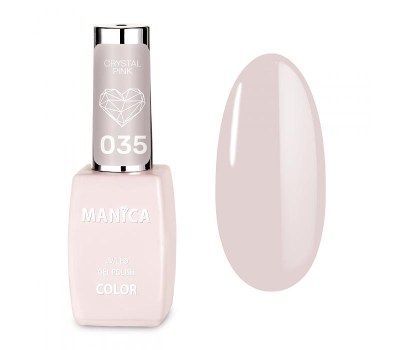 Manica Lakier hybrydowy LED/UV 10ml - Crystal Pink- 035