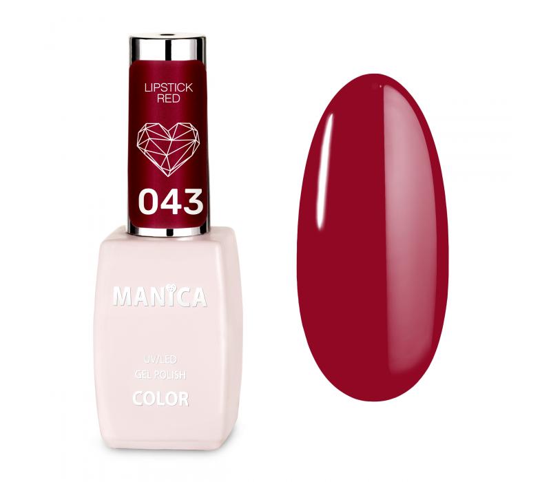 - Manica Lakier hybrydowy LED/UV 10ml - Lipstick Red - 043