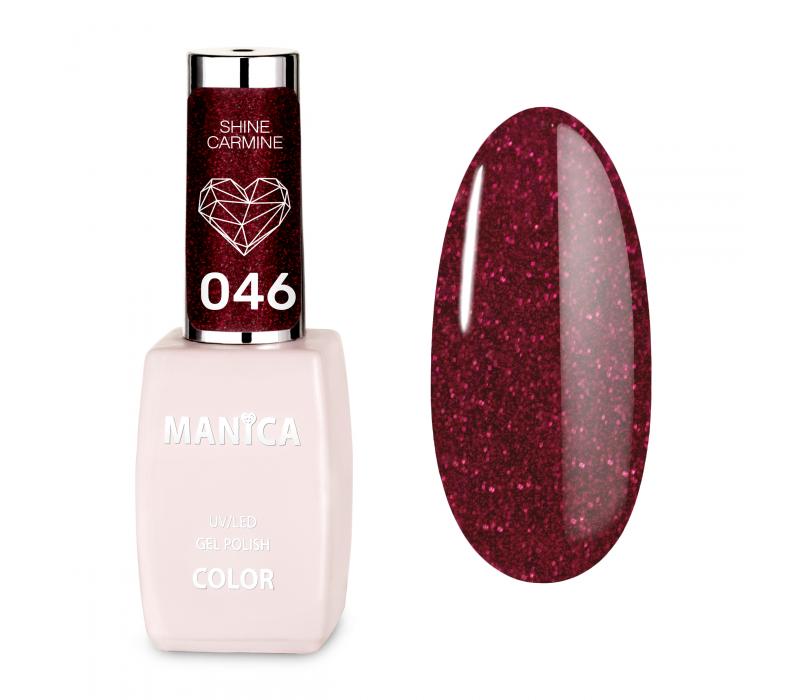 Manica Lakier hybrydowy LED/UV 10ml - Shine Carmine- 046 