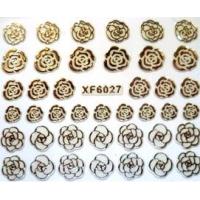 Naklejki złote/srebrne - XF6027 10 sztuk 