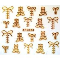 Naklejki złote - XF6023 10 sztuk