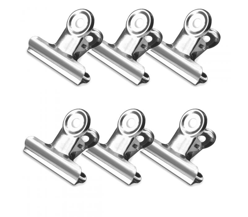 Mini Metalowy klips do zaciskania tunelu- zestaw 6 sztuk