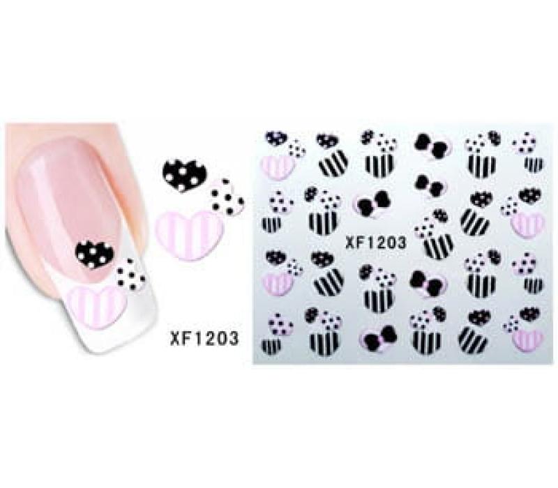 Naklejki wodne - XF1203 10 sztuk 