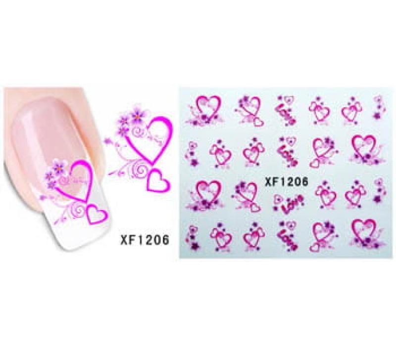 Naklejki wodne - XF1206 10 sztuk 