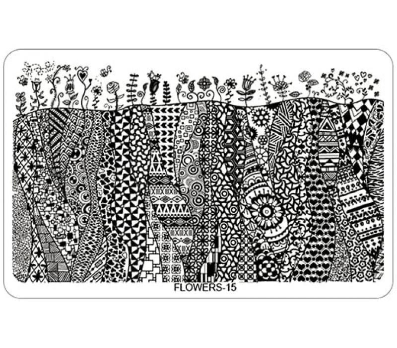 Płytka do zdobień FLOWER - 15