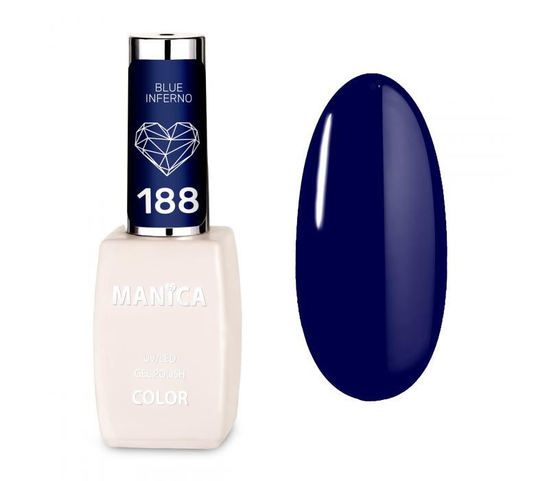  Manica Lakier hybrydowy LED/UV 10ml - Blue Inferno - 188