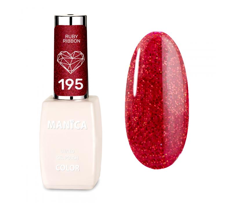 Manica Lakier hybrydowy LED/UV 10ml - Ruby Ribbon - 195
