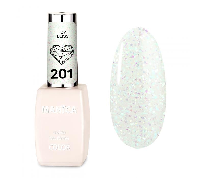 Manica Lakier hybrydowy LED/UV 10ml - Icy Bliss - 201