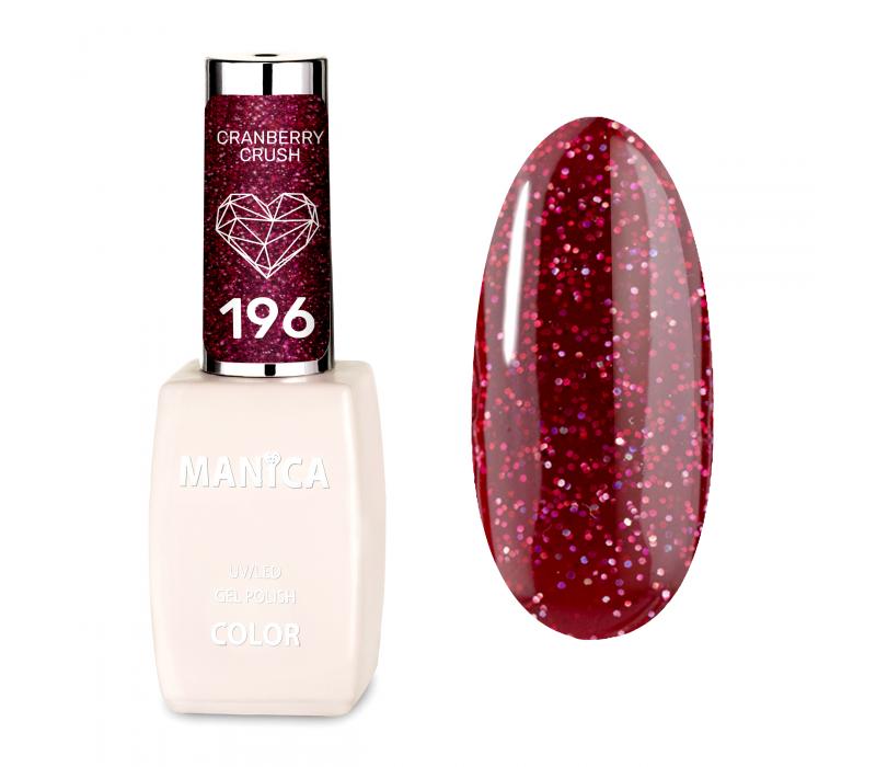 Manica Lakier hybrydowy LED/UV 10ml - Cranberry Crush - 196