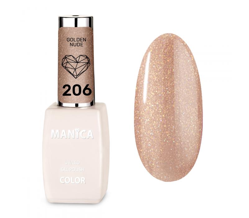 Manica Lakier hybrydowy LED/UV 10ml - Golden Nude- 206