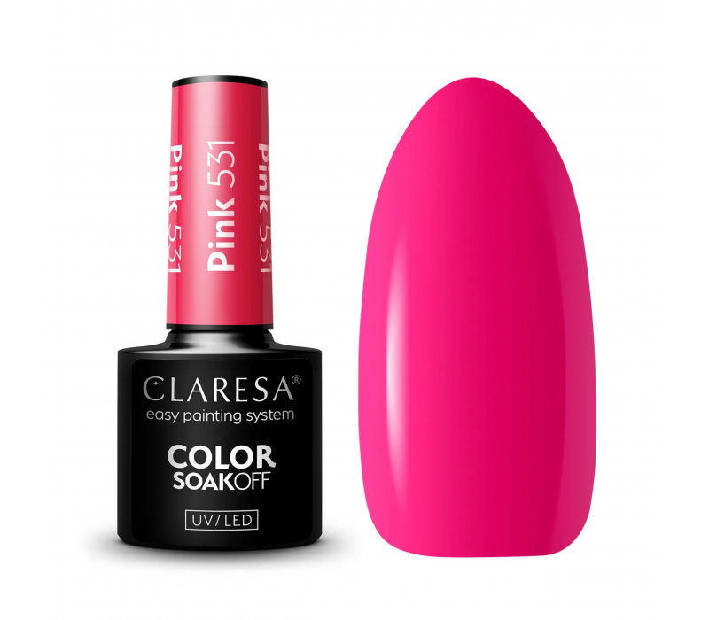 Claresa lakier hybrydowy PINK 531 -5g