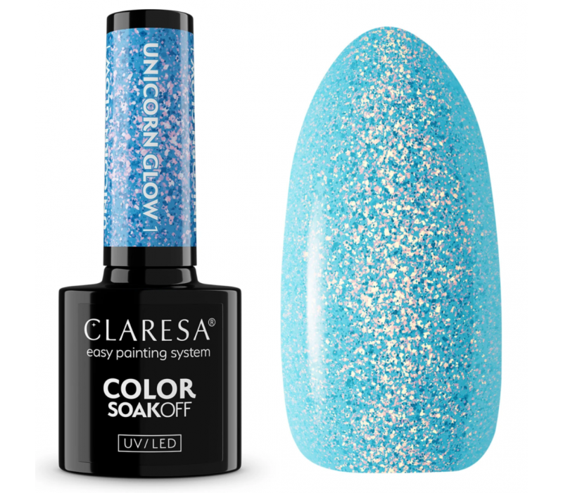 Claresa lakier hybrydowy Unicorn Glow 1