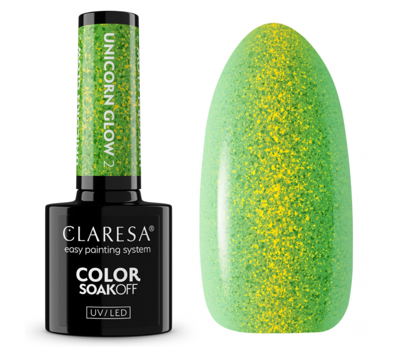 Claresa lakier hybrydowy Unicorn Glow 2