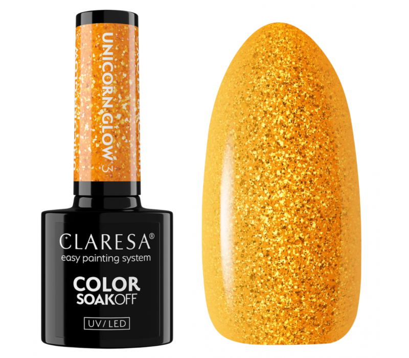 Claresa lakier hybrydowy Unicorn Glow 3