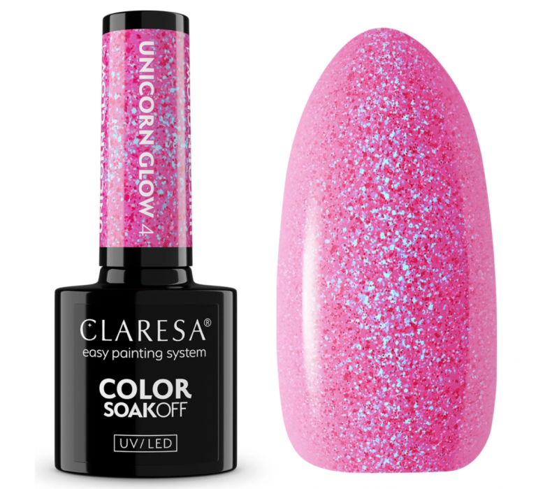 Claresa lakier hybrydowy Unicorn Glow 4