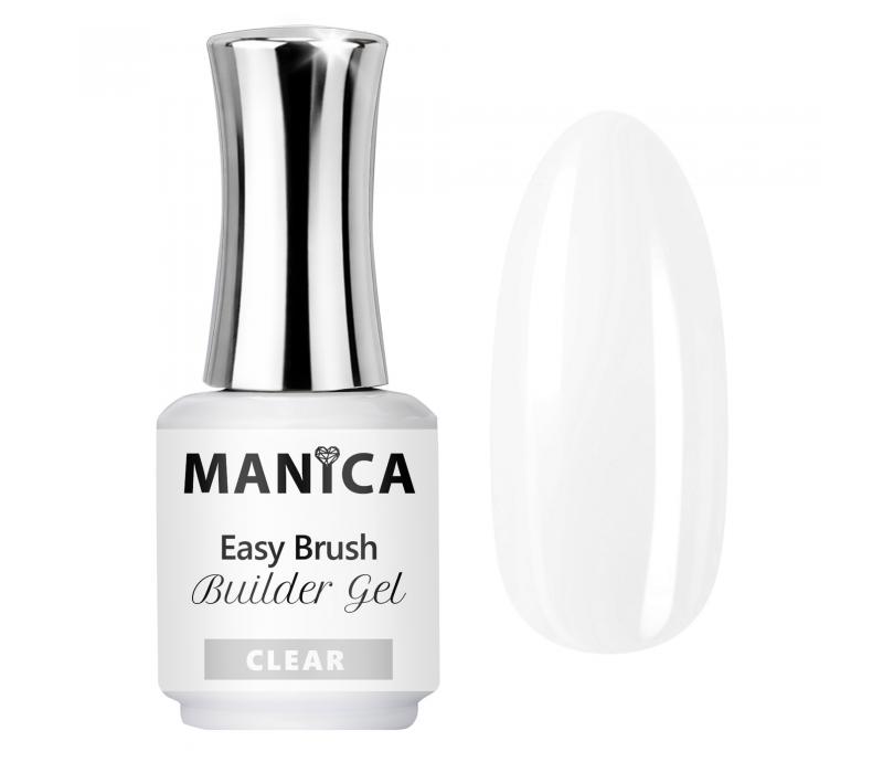 Manica Żel w butelce Easy Brush Builder Gel - Clear 15ml