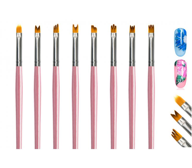 Zestaw pędzelków Zhostovo - 8 szt