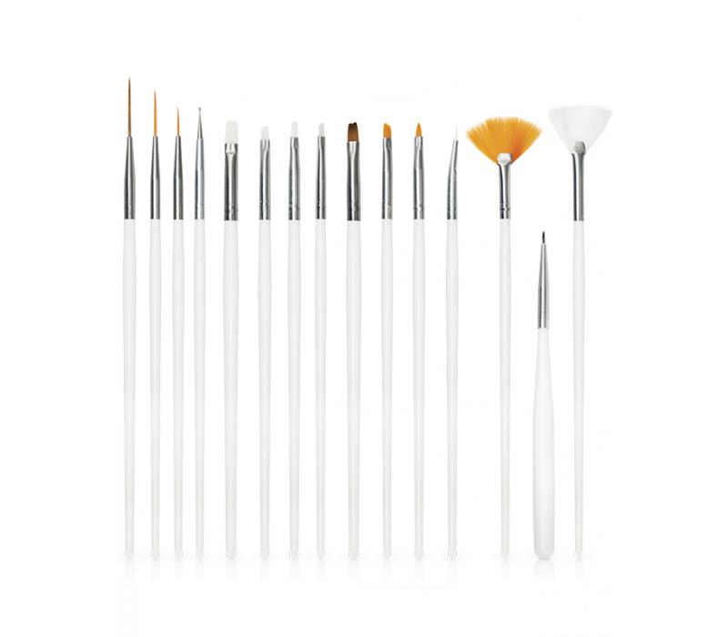 Zestaw pędzelków 15szt. 200 SZTUK