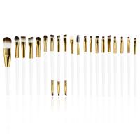 Zestaw 20 pędzelków do makijażu Basic White